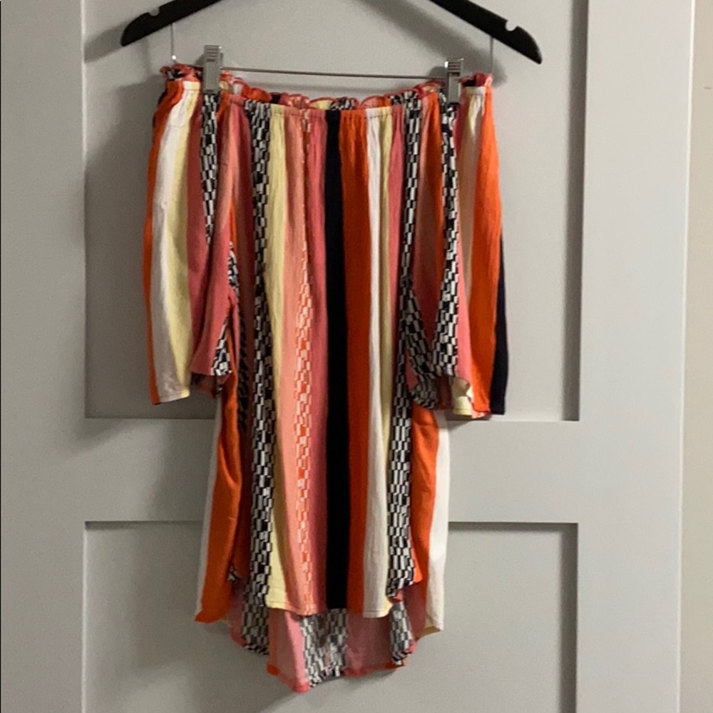 Gap tropical striped top - size small